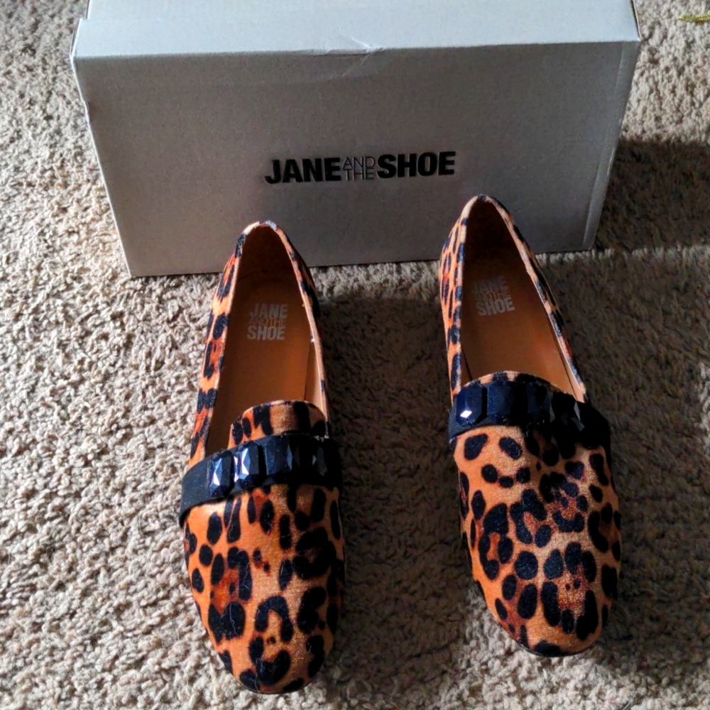Leopard loafers